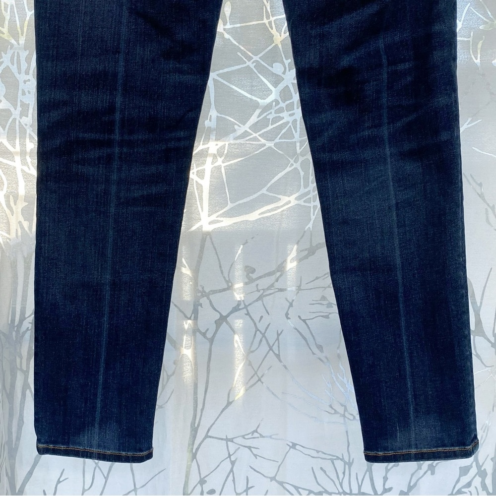 VERONICA BEARD DEBBIE HANGING GOLD CHAIN SKINNY LEG HIGH RISE WAISTED BLUE JEANS - Picture 11 of 14